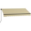 Osparple 8' x 6.5' Retractable Awning with Manual Crank Handle,Patio Awning with Polyester Fabric and Aluminum Frame for Yard - 4 of 4