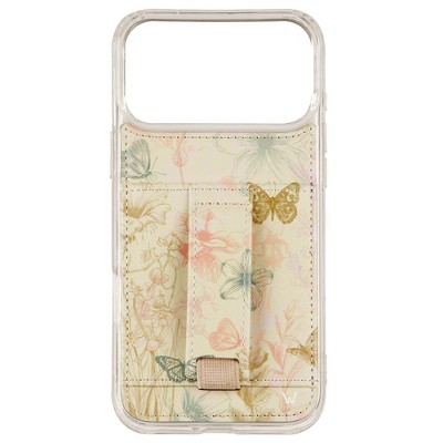 Walli Cases Butterfly Reverie by Jade Roper Tolbert Phone Case with Wallet and Finger Strap