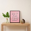 Showmemars Do It For Yourself 16" x 20" Black Framed Canvas - Society6 - 3 of 4