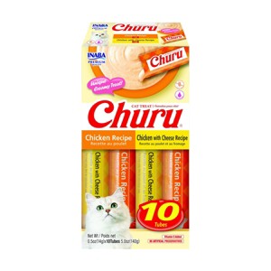 Inaba Churu Chicken Flavor Variety Box Lickable Cat Treats - 5oz/10ct - 1 of 4