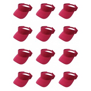 12 Pack Sun Visor Hats Stylish Protection for Sun and Heat - 1 of 4