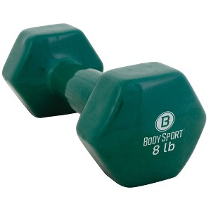 Body Sport Vinyl Coated Dumbbell Weight, Strength Training Equipment for Home Gym - 1 of 4