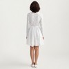 Anna-Kaci Women's Long Sleeve Lace Mini Dress with V-Neckline and Sheer Waist Detail - 3 of 4