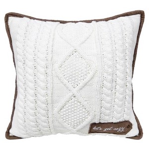 Celebrations - Home - Cozy Knit Pillow - Brown - 1 of 1