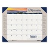 Earthscapes Recycled Monthly Desk Pad Calendar, Motivational Photos, 22 x 17, Blue Binding/Corners, 12-Month (Jan-Dec): 2025 - 2 of 3