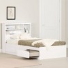 South Shore Myro Pantry Cabinet Faux White Marble/White: Laminate Surface, 6 Shelves, 1 Drawer, Particle Board Frame - 4 of 4