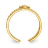 Black Bow Jewelry Cross Toe Ring in 14K Yellow Gold - 2 of 4