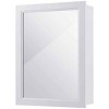 Tangkula Bathroom Mirror Cabinet Two Shelves Adjustable Storage Cupboard White - image 3 of 4