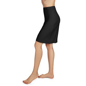 Memoi Women's High-Waist Double-Bonded 22" Half Slip Black XS - 1 of 4
