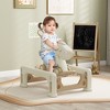 Whisen 5 in 1 Rocking Horse, Kids Ride on Horse, Balance Bike with Detachable Balance Board, Push Handle - Cream White - 2 of 4