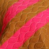 Slickblue Quilt Set Full/Queen with 2 Shams, Intricate Vermicelli Quilting, Soft Texture, Brown, 3 Piece - 3 of 4