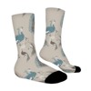 Retro Beautiful Peacock Women Printed Crew Socks Funny Funky Socks Soft Polyester Novelty Gifts for Artists Men - 3 of 4
