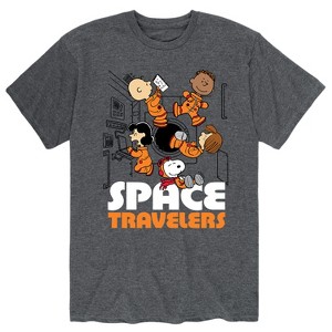 Men's - Peanuts - Space Travelers Short Sleeve Graphic T-Shirt - 1 of 4