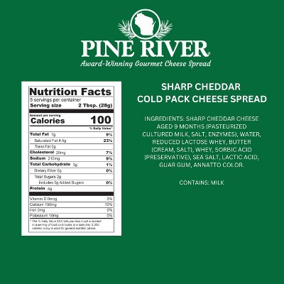 Pine River Sharp Cheddar Cold Savoury Cheese Spread - 8oz