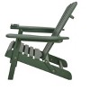 Jiallo Foldable Adirondack Chair with cup holder Conversation Set, 2 Foldable Adirondack Chairs with cup holders with Ottoman and 1 End Table - 3 of 4