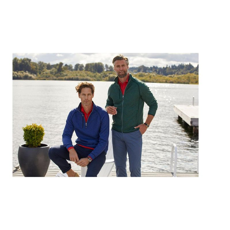 Cutter & Buck Mainsail Sweater-Knit Mens Big and Tall Full Zip Jacket, 2 of 3