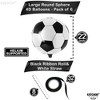 KatchOn, Black and White Mylar Soccer Balloons - Huge 22 Inch, Pack of 6 | 4D Soccer Balloon - 4 of 4
