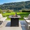 Tangkula 50,000 BTU Square Outdoor Propane Fire Pit Table with Waterproof Cover Lava Rock - 2 of 4