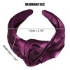 Unique Bargains Women's Shiny Knotted Wide Headband 1 Pc - 4 of 4