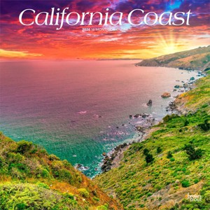 BrownTrout California Coast 2026 12"x24" Hanging Square Wall Calendar Plastic-Free - 1 of 4