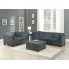Gulches 1pc Gray Chenille Cocktail Ottoman - 37"¡Á37"¡Á18"H, Foam Cushion Seat, Plywood Frame, Contemporary Style for Living Room Modular Sectional - 3 of 4