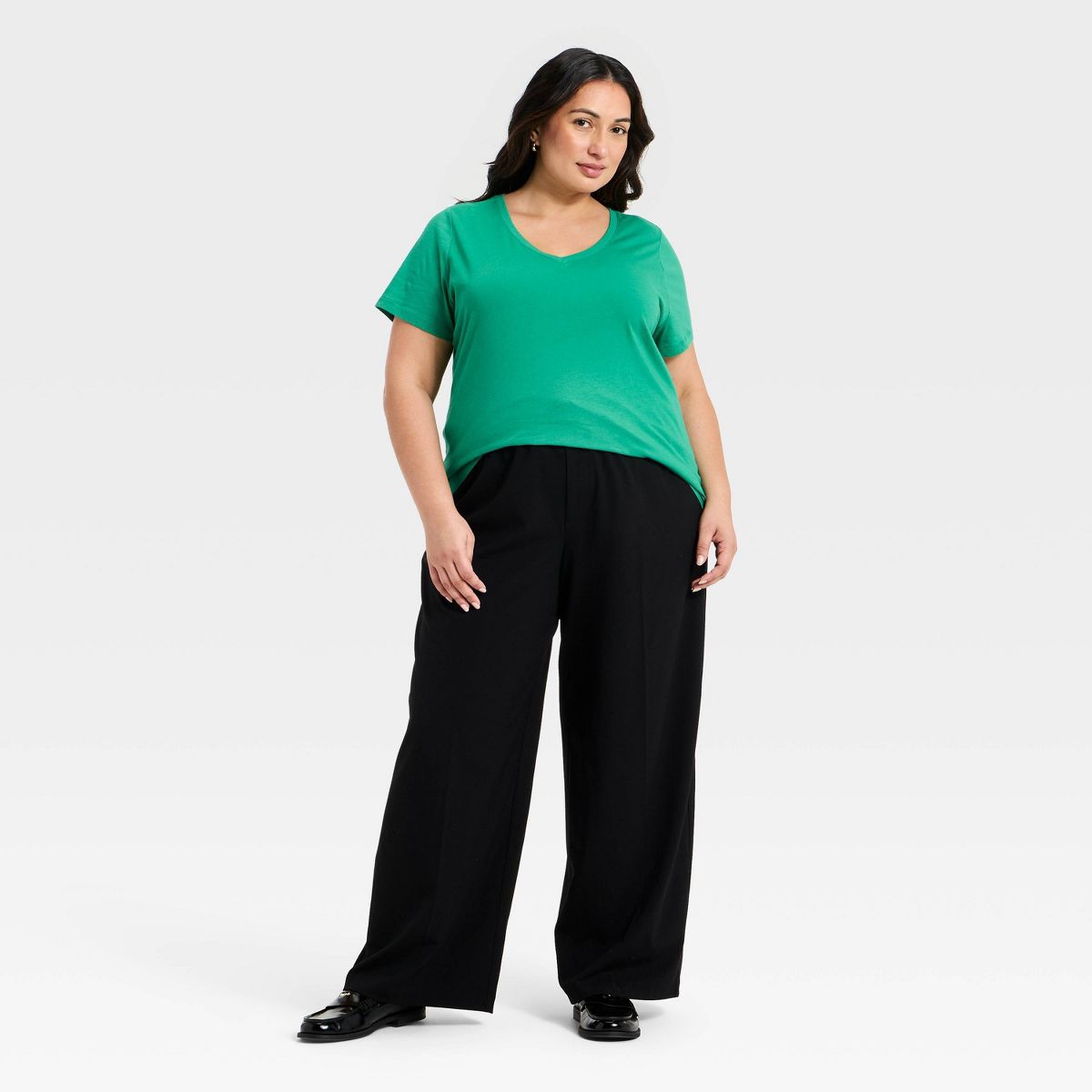 Women's Short Sleeve V-Neck T-Shirt - Ava & Viv™ - thumbnail 9