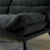 70" Velvet Modern 2-Seater Sofa with Thick Cushions & Metal Legs - 4 of 4