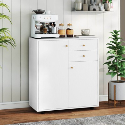 Costway Kitchen Sideboard Buffet Cabinet with 2 Drawers, 2 Doors and 3 Adjustable Shelves — фото 2