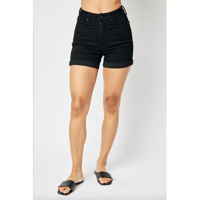 Women's Tummy Control Cuffed Shorts - Judy Blue