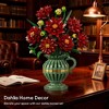 1482pcs Black Dahlia Flowers Bonsai Building Set with Vase for Adults and Kids Aged 12+ - 3 of 4