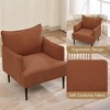 Accent Chair Mid-Century Modern Chair Upholstered Lounge Arm Chair with Solid Wood Frame & Soft Cushion for Living Room, Bedroom - 3 of 4