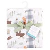 Hudson Baby Infant Boy Cotton Muslin Swaddle Blankets, Woodland, One Size - 2 of 4