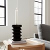 Wood Accordion Candle Holder, Black Finish, Decorative Candle Holder for Centerpieces, Home Decor, and Ambient Lighting Decorative - 3 of 4