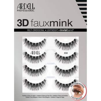 Ardell 3D Faux Mink No.858 False Eyelashes - 4 Pairs