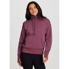 RBX Active Women's Regular Length Adjustable Mock Neck Quarter Zip Pullover Cotton Blend Fleece Sweatshirt with Zipper Pockets - 4 of 4
