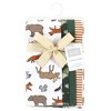 Hudson Baby Infant Boy Cotton Flannel Burp Cloths, Animal Adventure 4 Pack, One Size - 2 of 4