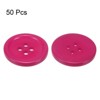 Unique Bargains Resin Craft Snap Round Flat 4-Hole Sewing Buttons 50 Pcs - 3 of 4