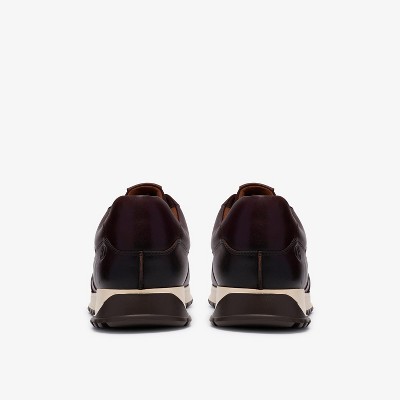 Clarks Mens Radwell Tie Brown Leather Shoes 10 Medium — фото 6