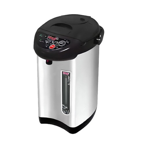 Nutrichef Insulated Stainless Steel Hot Water Urn Pot - 3.38 Qt/3.2l, Auto  u0026 Manual Dispense, Auto Boiler u0026 Safety Lock Shutoff - Pkwk43 : Target
