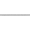 Black Bow Jewelry 2.5mm, 14k White Gold, Handmade Solid Rope Chain Bracelet - 2 of 4