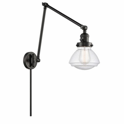Olean - 1 Light Double Extension Swing Arm Wall Sconce In Industrial Style-27.75 Inches Tall and 8.75 Inches Wide