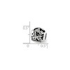 Black Bow Jewelry New York Collage Sterling Silver and Crystal Bead Charm - 3 of 4
