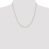 Black Bow Jewelry 1.25mm 10k Yellow Gold Flat Figaro Chain Necklace - 2 of 4