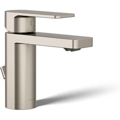 KOHLER 23472-4-Bn Parallel 1.2 Gpm Bathroom Sink Faucet, Single Handle, Brushed Nickel