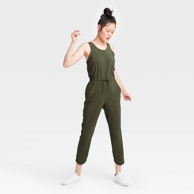 olive green jump suit