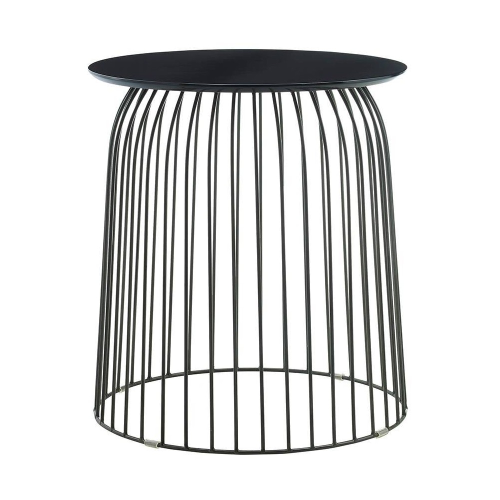 Photos - Coffee Table Wallace Accent Table Black - Finch