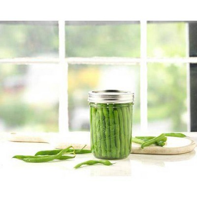 Kerr 16oz 12ct Wide Mouth Glass Mason Jars