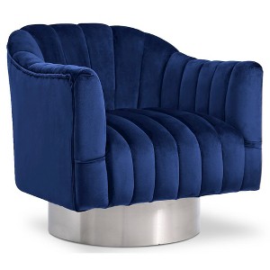 Meridian Furniture,Farrah Velvet Accent Chair - 1 of 4