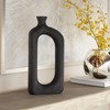 Dahlia Studios Amaranth 15 3/4" High Black Wood Modern Decorative Vase - 2 of 4