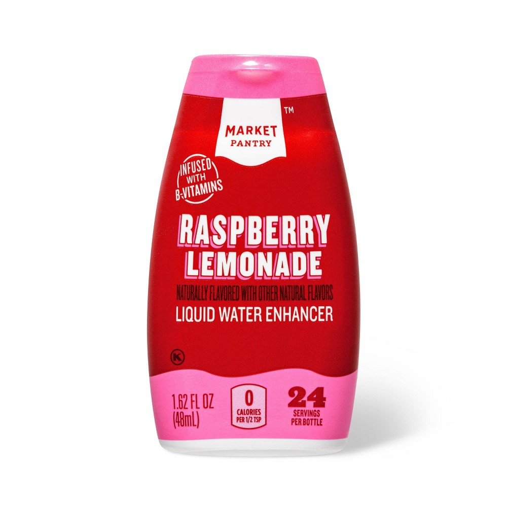 Raspberry Lemonade Liquid Water Enhancer Drops - 1.62 fl oz - Market Pantry&trade;